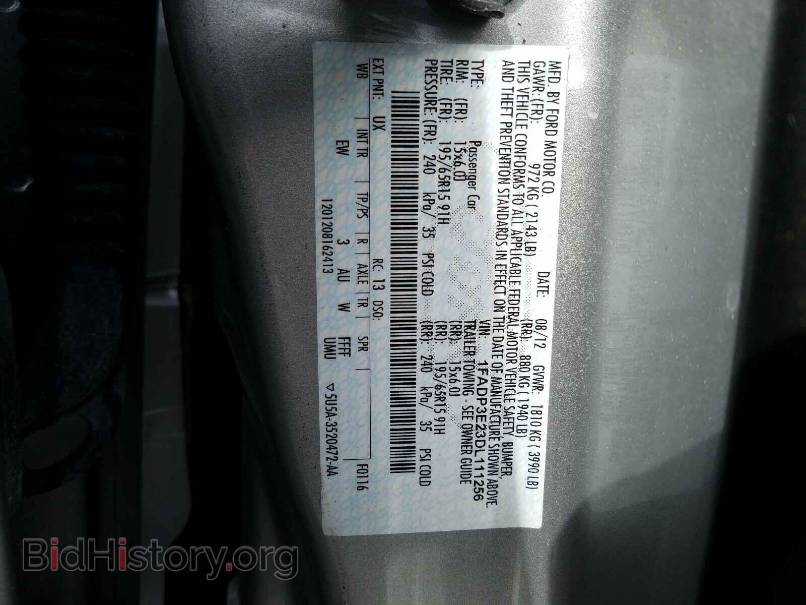 2013 FORD FOCUS - VIN: 1FADP3E23DL111256 - Photo 10