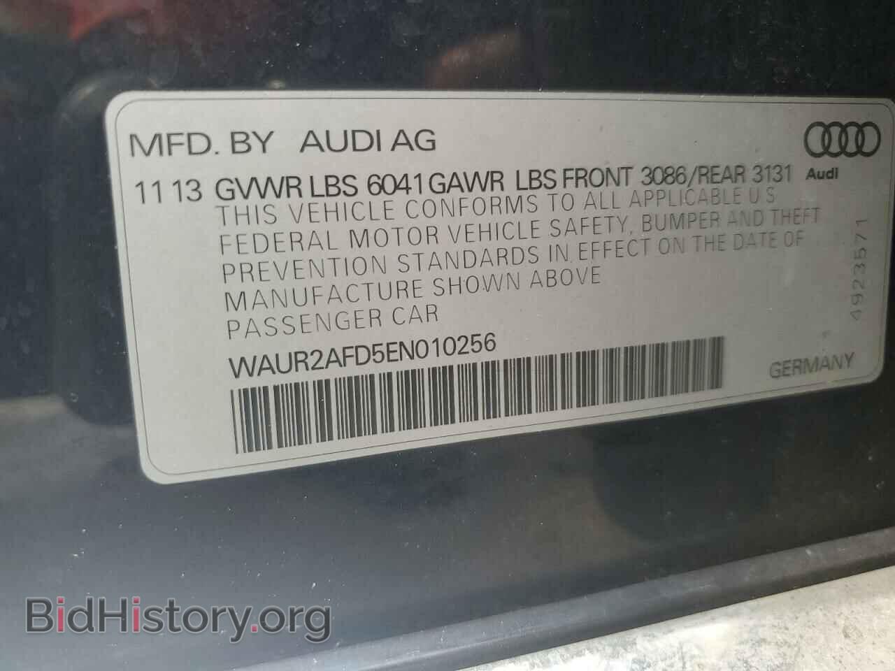 2014 AUDI A8 - VIN: WAUR2AFD5EN010256 - Photo 13