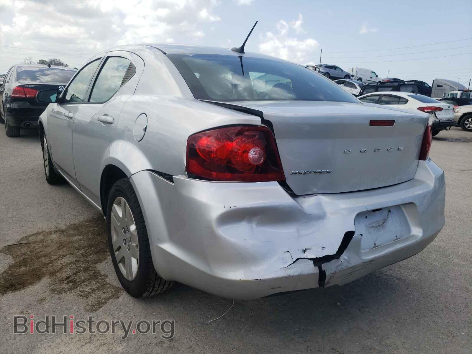 2012 DODGE AVENGER - VIN: 1C3CDZABXCN204628 - Фото 3