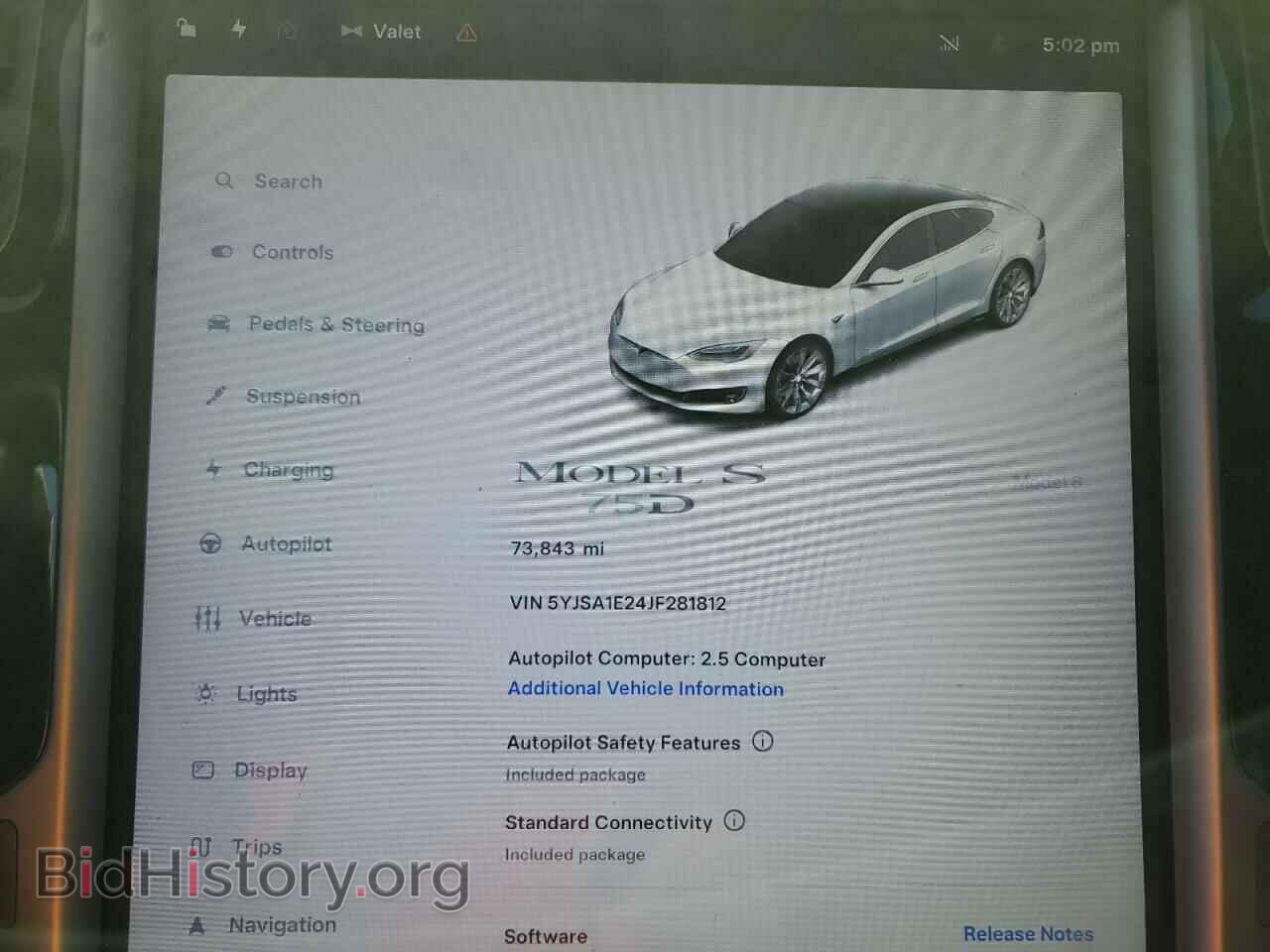 2018 TESLA MODEL S - VIN: 5YJSA1E24JF281812 - Фото 9
