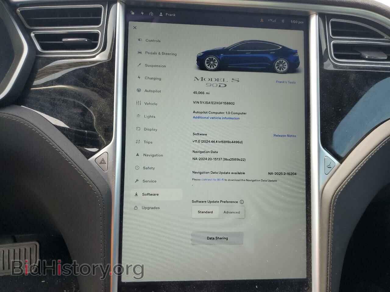 2016 TESLA MODEL S - VIN: 5YJSA1E2XGF158802 - Photo 9