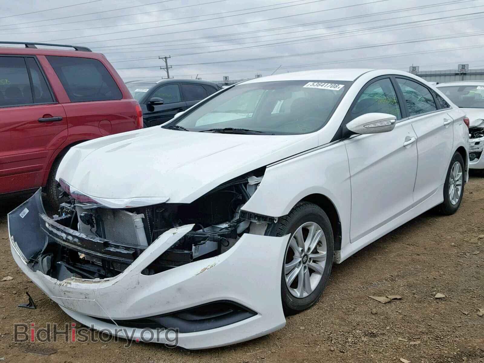 2014 HYUNDAI SONATA - VIN: 5NPEB4ACXEH836893 - Фото 2