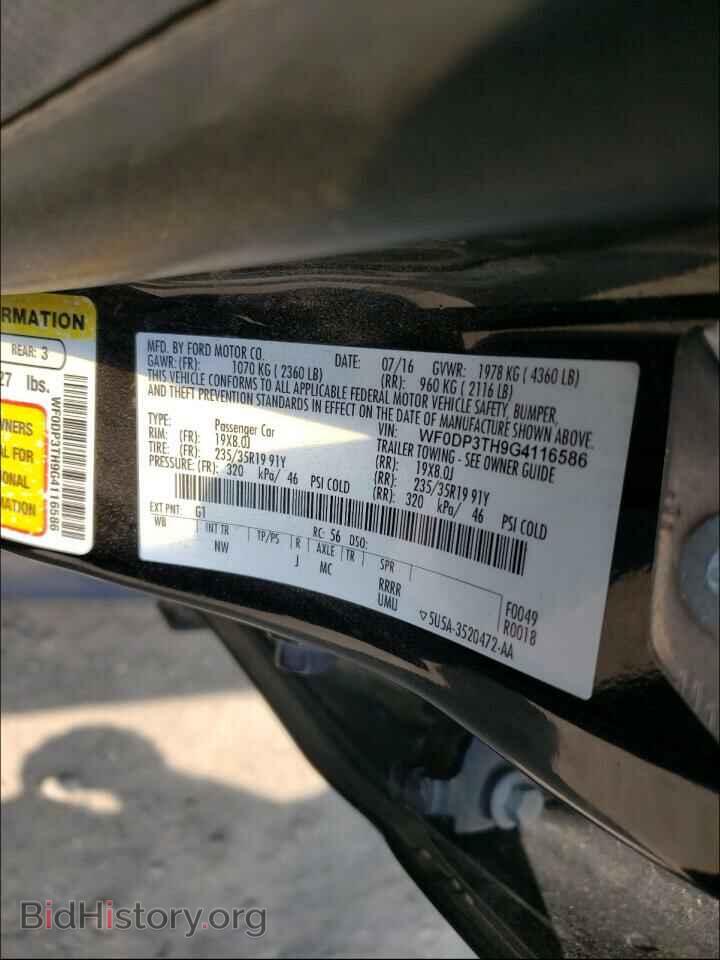 2016 FORD FOCUS - VIN: WF0DP3TH9G4116586 - Фото 10