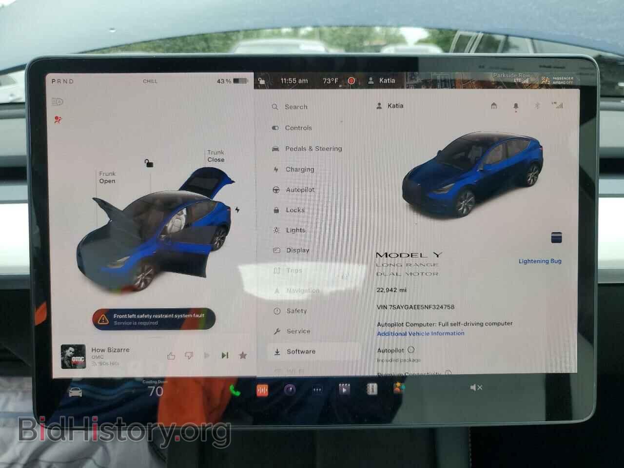 2022 TESLA MODEL Y - VIN: 7SAYGAEE5NF324758 - Фото 9