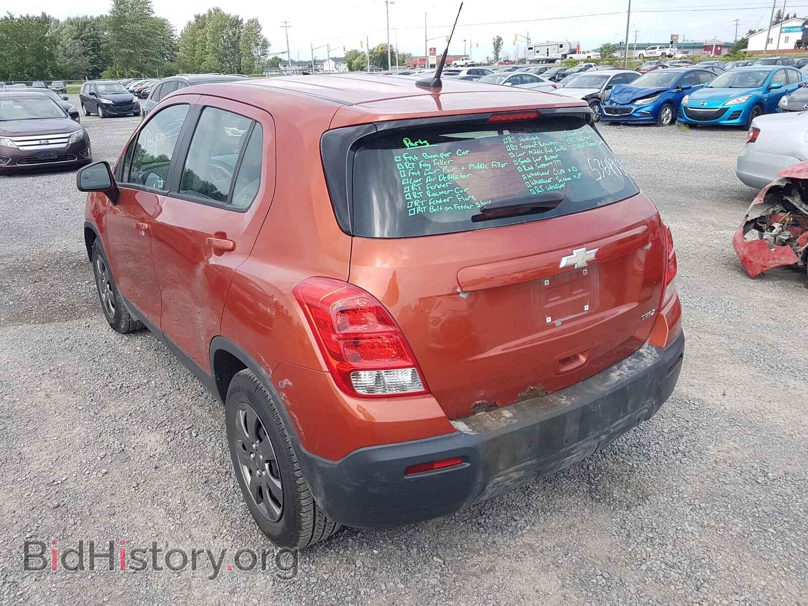 2014 CHEVROLET TRAX - VIN: 3GNCJKEB6EL150325 - Фото 3