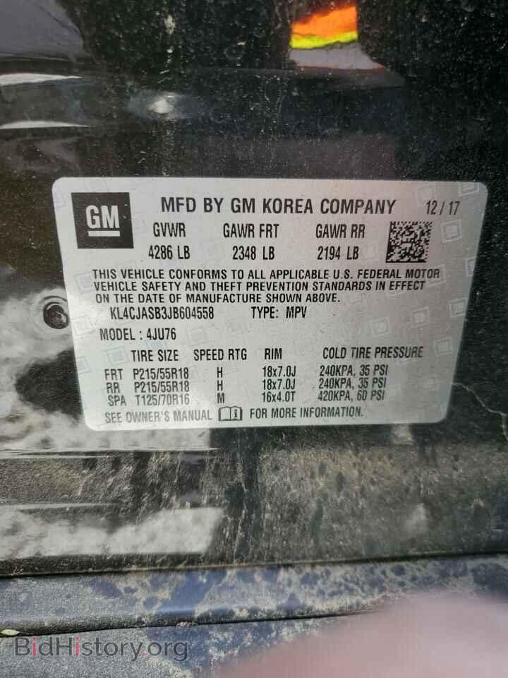 2018 BUICK ENCORE - VIN: KL4CJASB3JB604558 - Photo 13