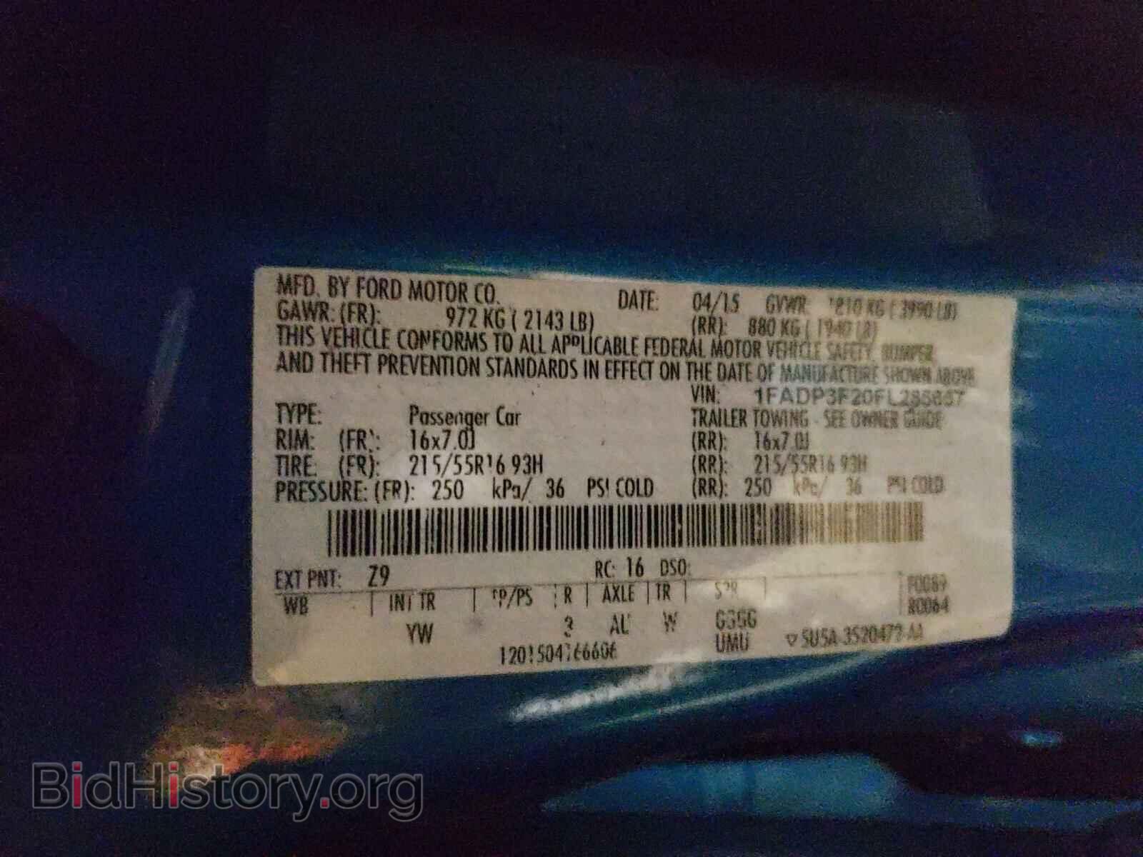 2015 FORD FOCUS - VIN: 1FADP3F20FL285657 - Фото 10