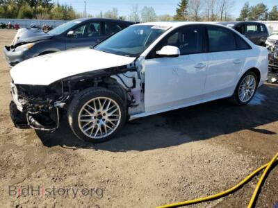 2015 Audi A4 Premium, white — VIN WAUBFCFL3FN024909, Copart