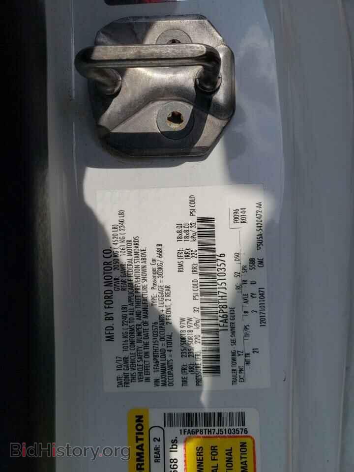 2018 FORD ALL Models - VIN: 1FA6P8TH7J5103576 - Photo 13