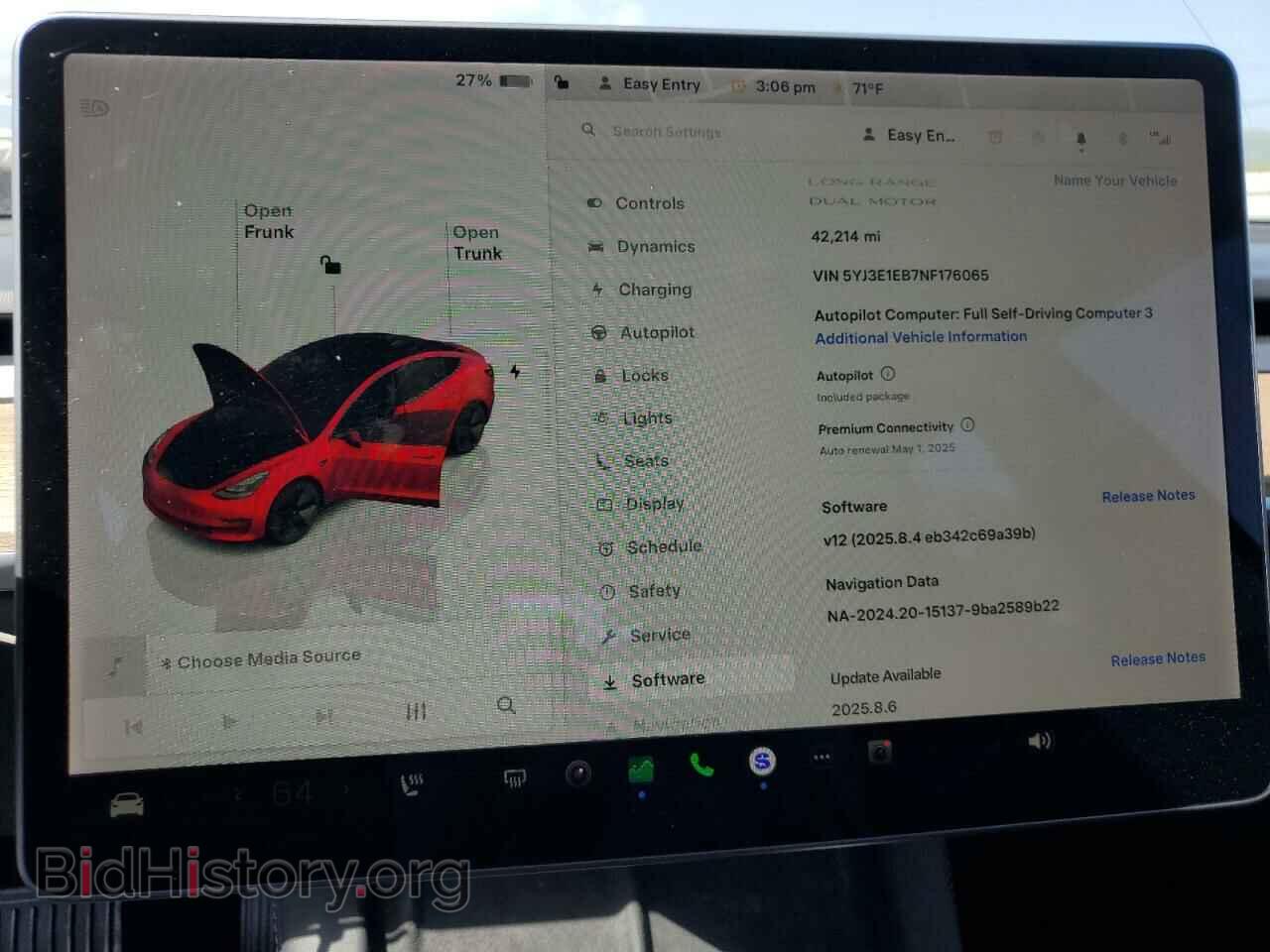 2022 TESLA MODEL 3 - VIN: 5YJ3E1EB7NF176065 - Фото 9