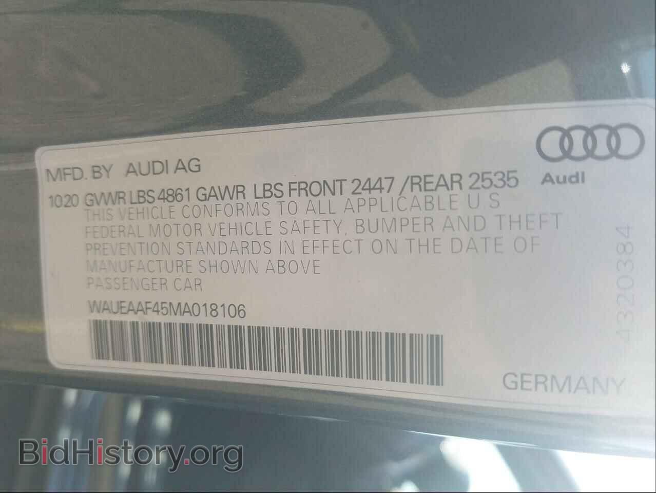2021 AUDI A4 - VIN: WAUEAAF45MA018106 - Photo 10