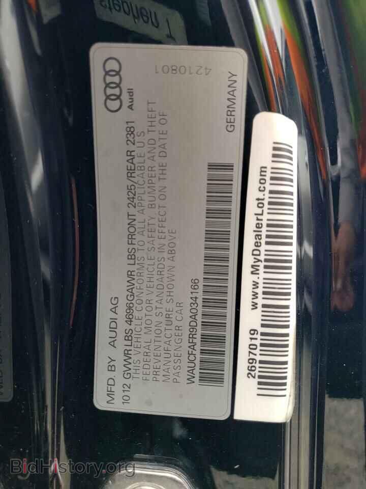 2013 AUDI A5 - VIN: WAUCFAFR9DA034166 - Фото 12