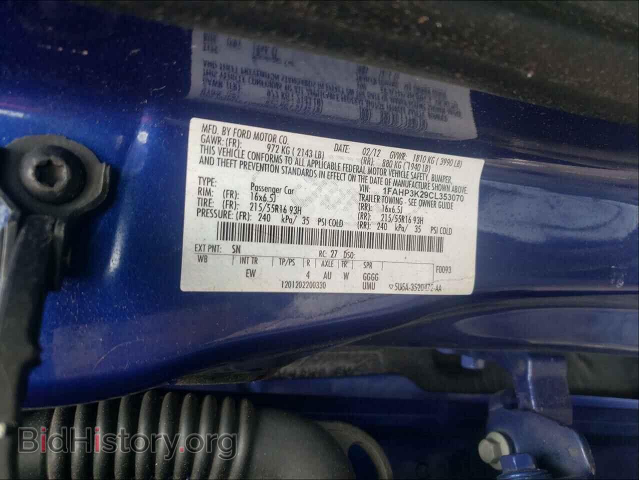 2012 FORD FOCUS - VIN: 1FAHP3K29CL353070 - Photo 10