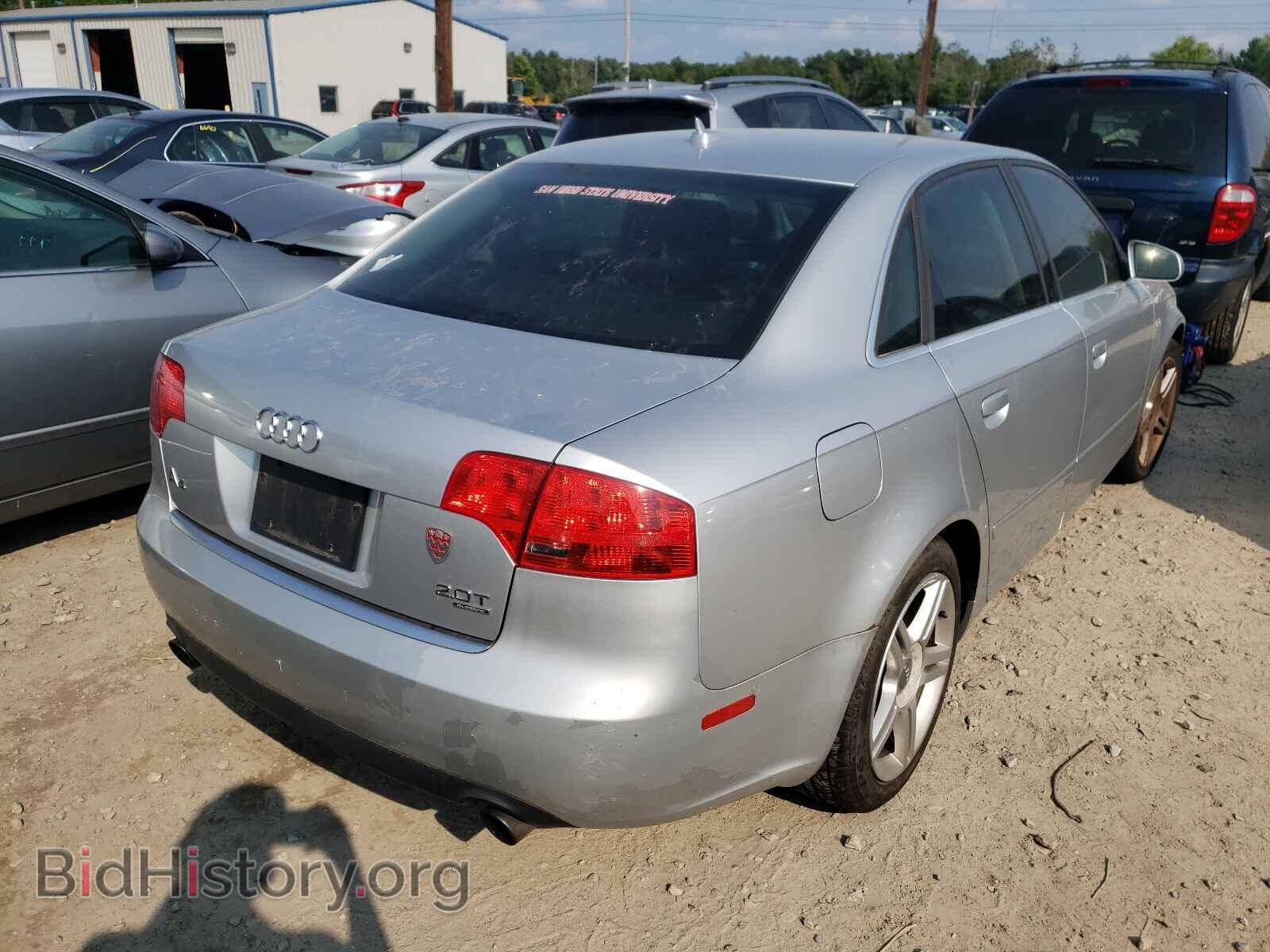 2007 AUDI A4 - VIN: WAUDF78E57A063296 - Фото 4