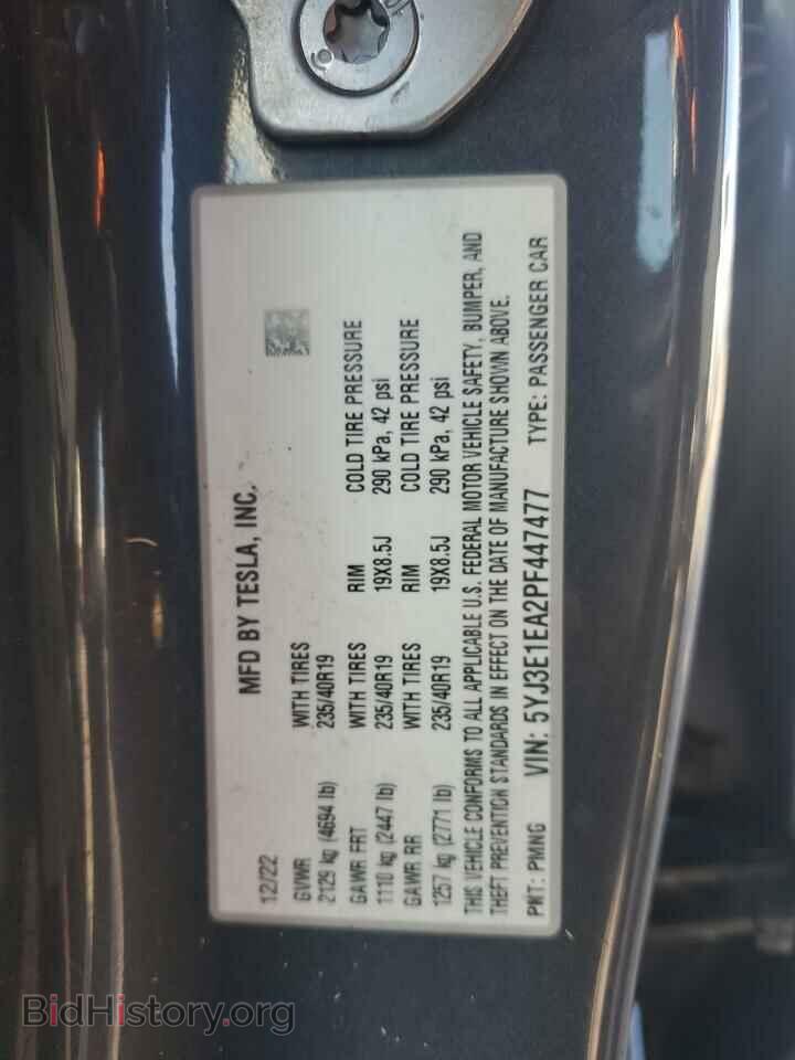 2023 TESLA MODEL 3 - VIN: 5YJ3E1EA2PF447477 - Photo 12