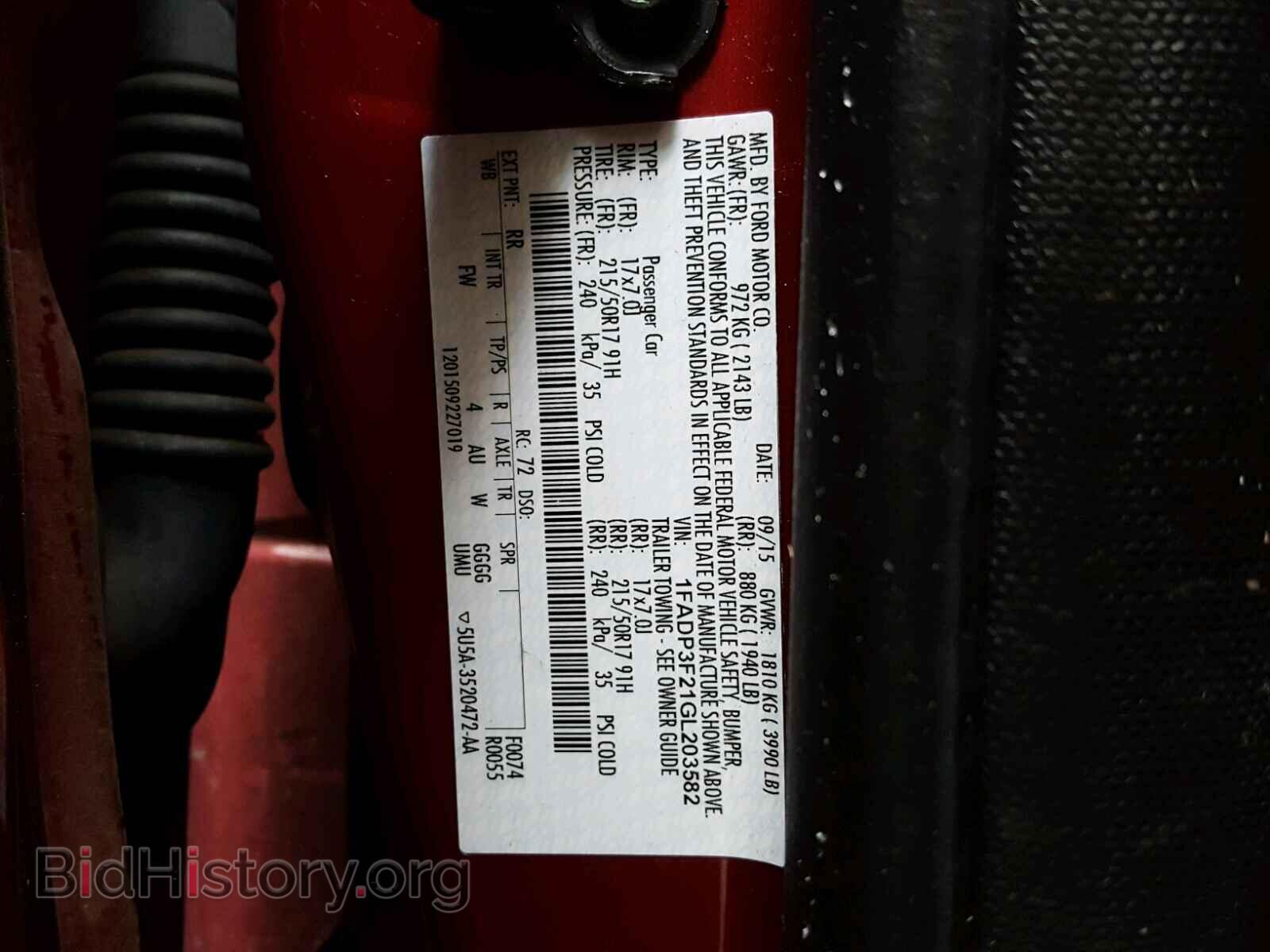 2016 FORD FOCUS - VIN: 1FADP3F21GL203582 - Photo 10