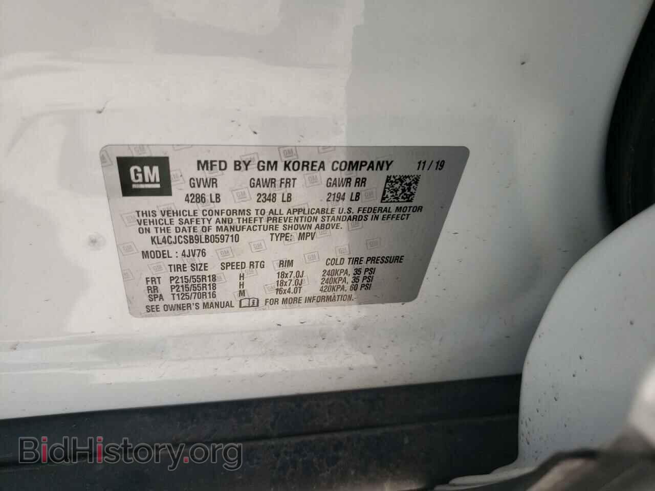 2020 BUICK ENCORE - VIN: KL4CJCSB9LB059710 - Photo 10