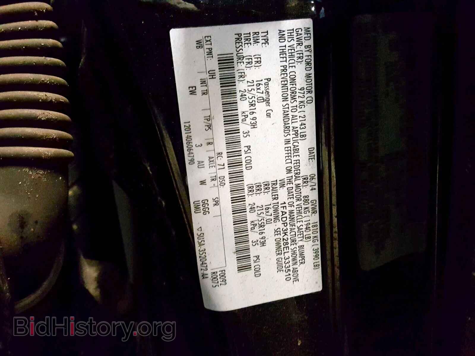 2014 FORD FOCUS SE - VIN: 1FADP3K28EL333510 - Фото 10