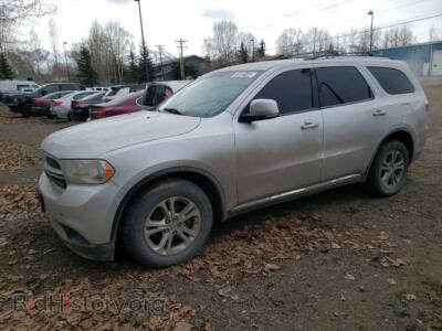 2012 Dodge DURANGO Crew, серебристый — VIN 1C4RDJDG6CC144597, Copart