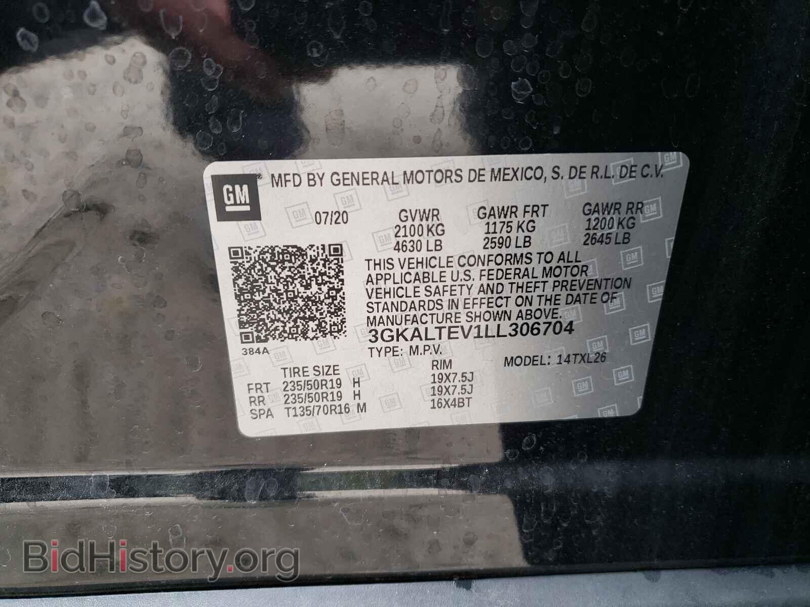 2020 GMC TERRAIN - VIN: 3GKALTEV1LL306704 - Photo 10