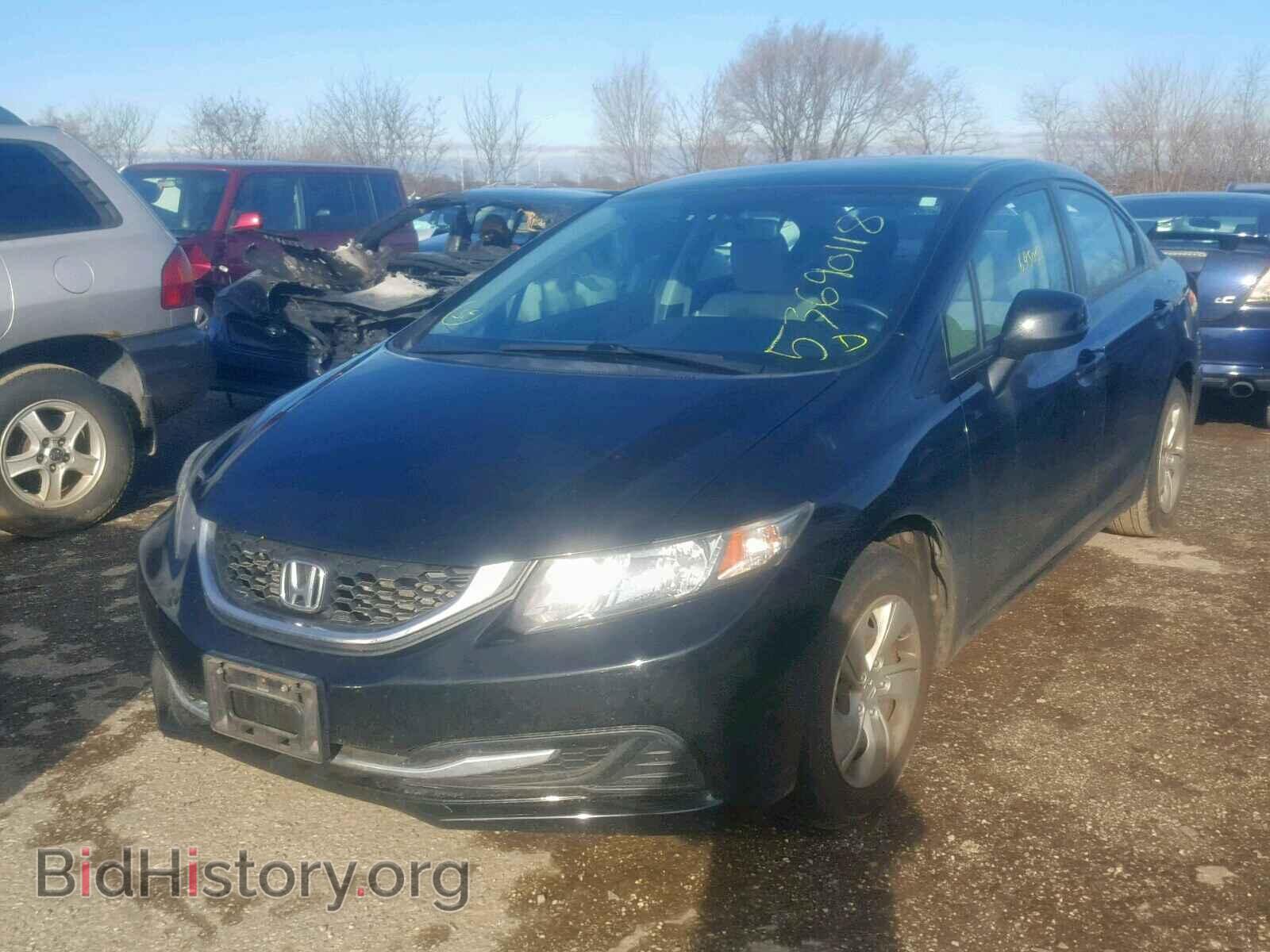 2013 HONDA CIVIC LX - VIN: 19XFB2F55DE213929 - Фото 2