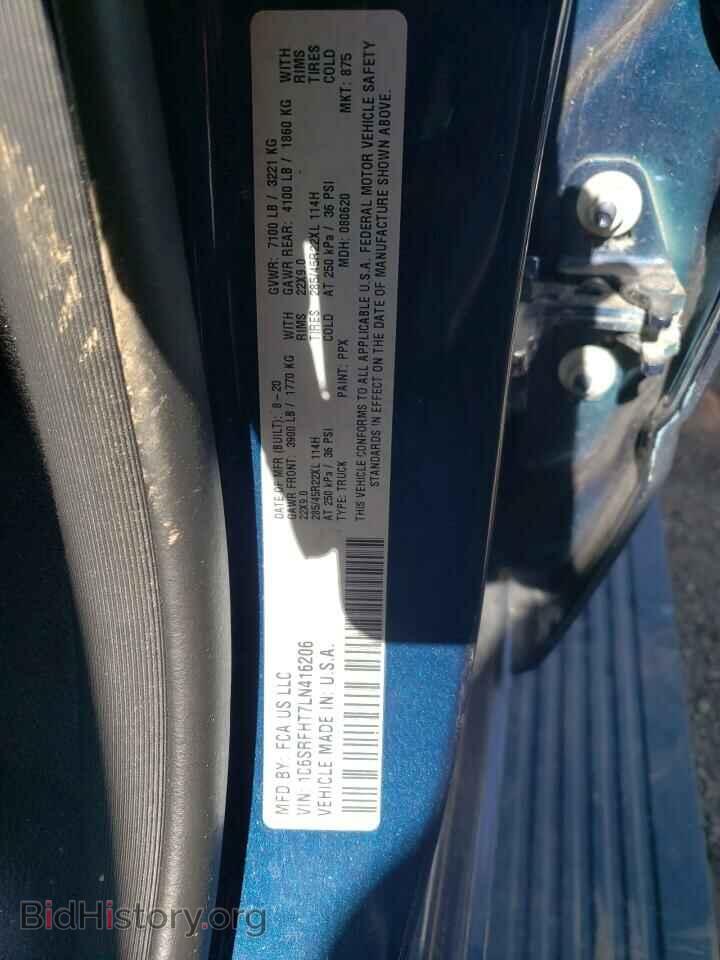 2020 RAM 1500 - VIN: 1C6SRFHT7LN416206 - Фото 12