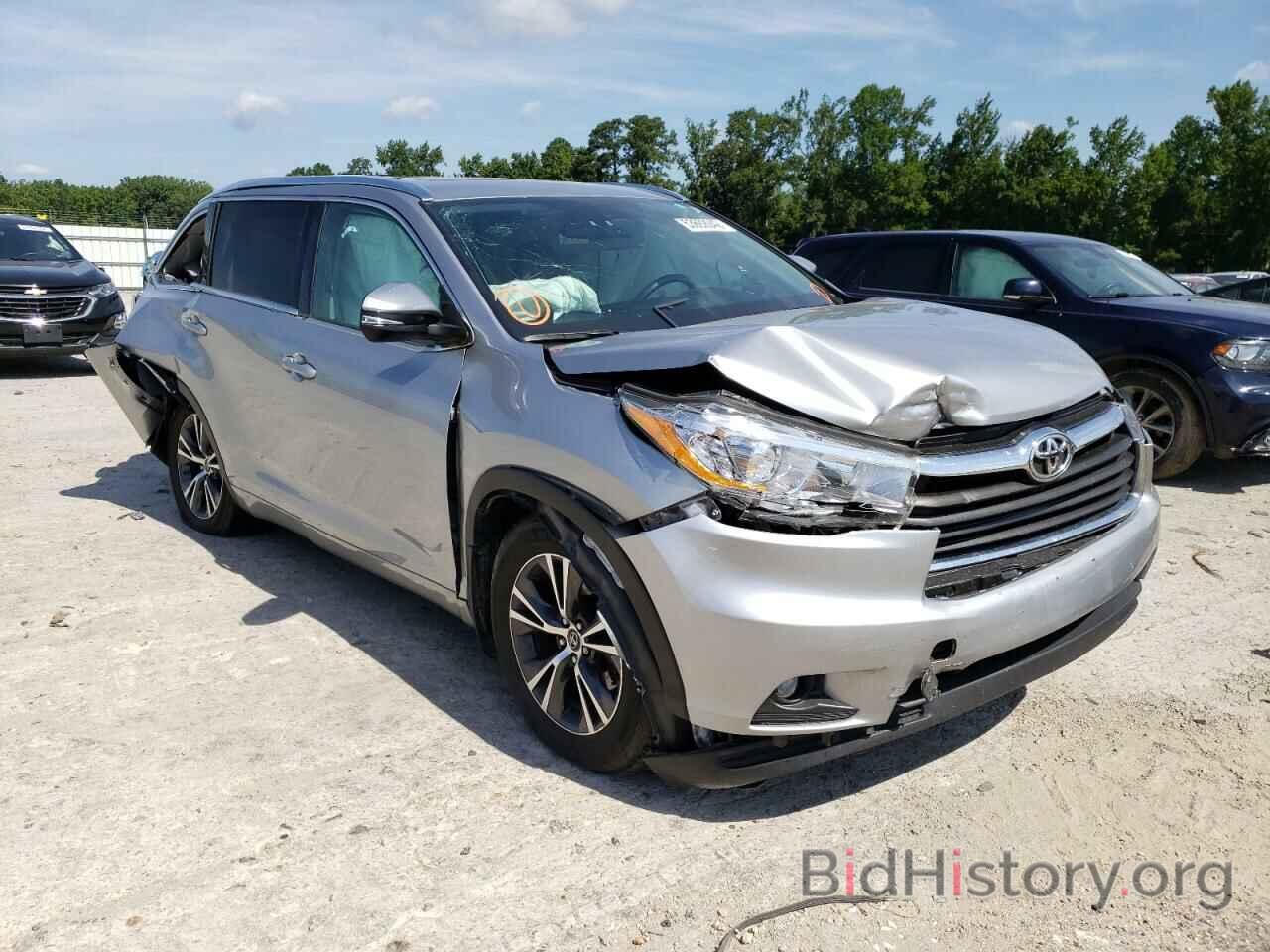 Photo 5TDJKRFH3GS350830 - TOYOTA HIGHLANDER 2016