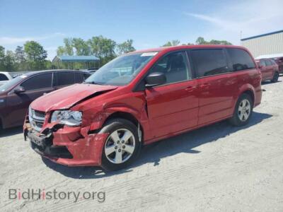 2013 Dodge CARAVAN SE, red — VIN 2C4RDGBG7DR795039, Copart