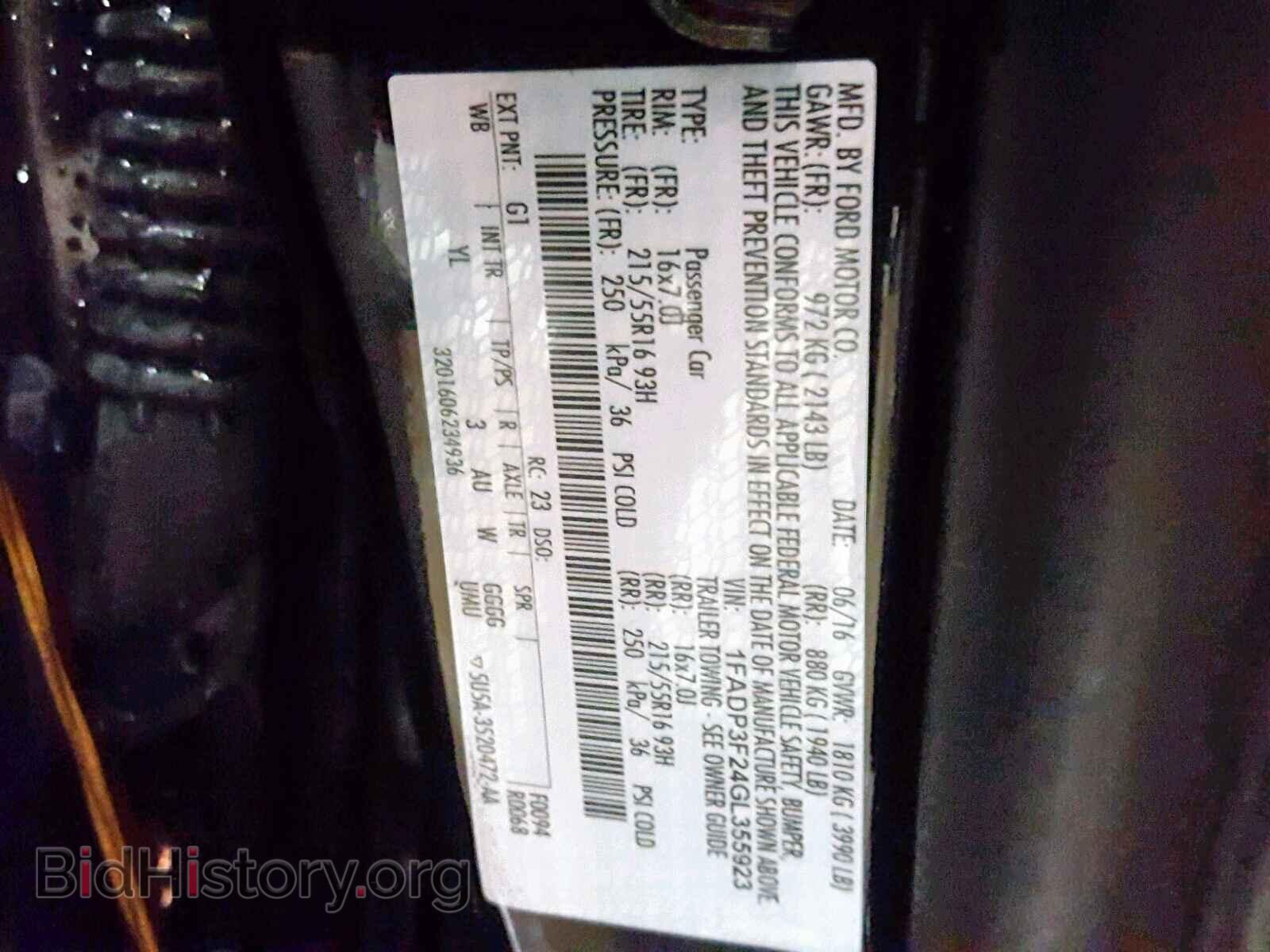 2016 FORD FOCUS - VIN: 1FADP3F24GL355923 - Photo 10