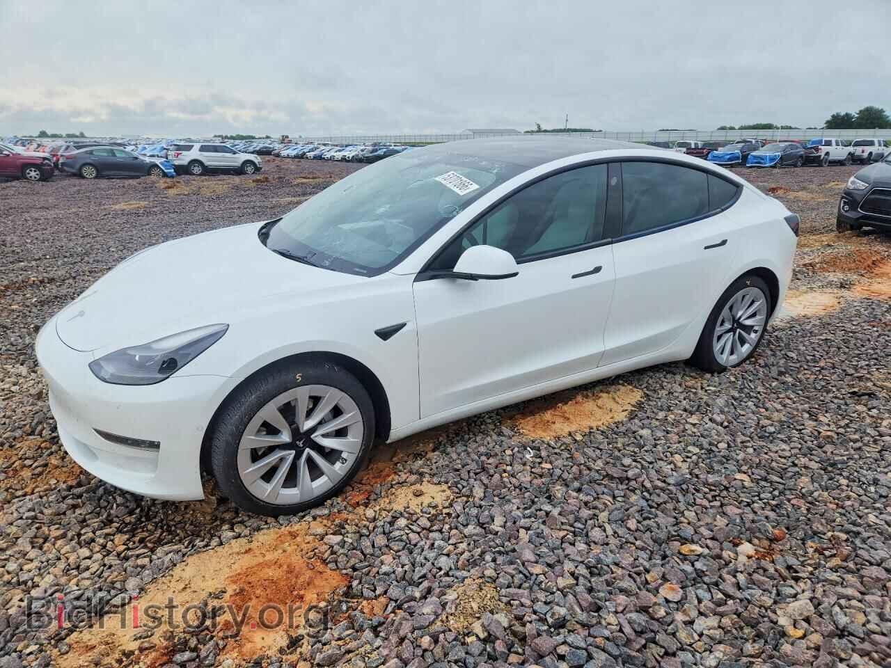 Photo 5YJ3E1EB6NF359893 - TESLA MODEL 3 2022