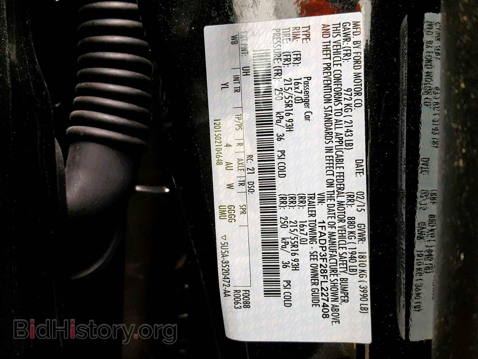 2015 FORD FOCUS - VIN: 1FADP3F28FL227408 - Photo 10