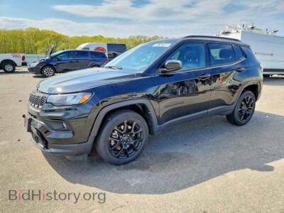 2025 Jeep COMPASS Latitude, black — VIN 3C4NJDBN0ST593805, Copart