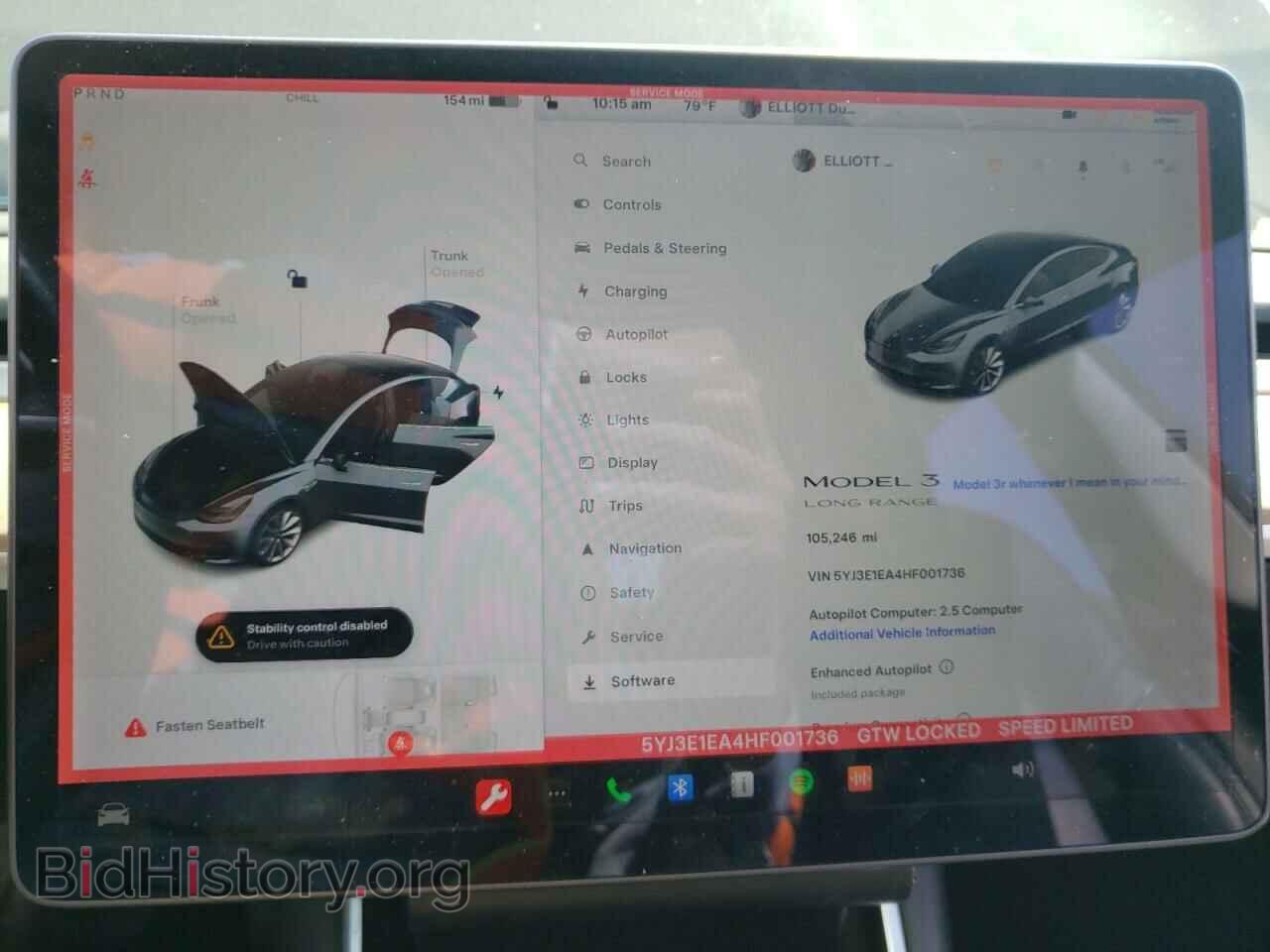 2017 TESLA MODEL 3 - VIN: 5YJ3E1EA4HF001736 - Photo 9