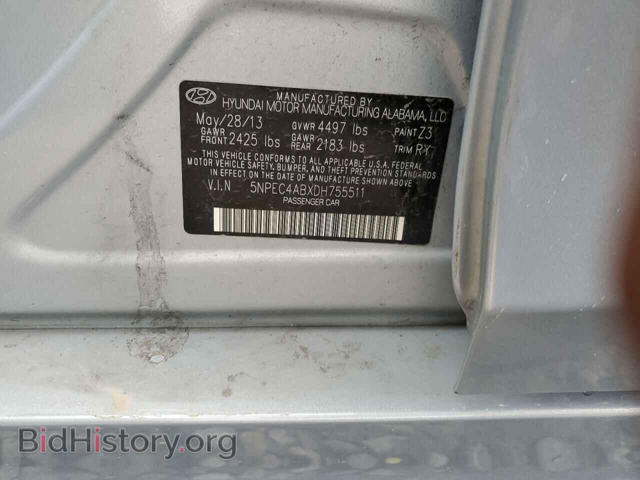 2013 HYUNDAI SONATA - VIN: 5NPEC4ABXDH755511 - Photo 12
