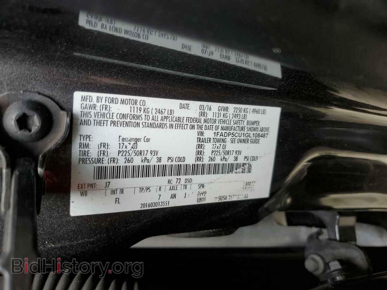 2016 FORD CMAX - VIN: 1FADP5CU1GL108487 - Фото 14