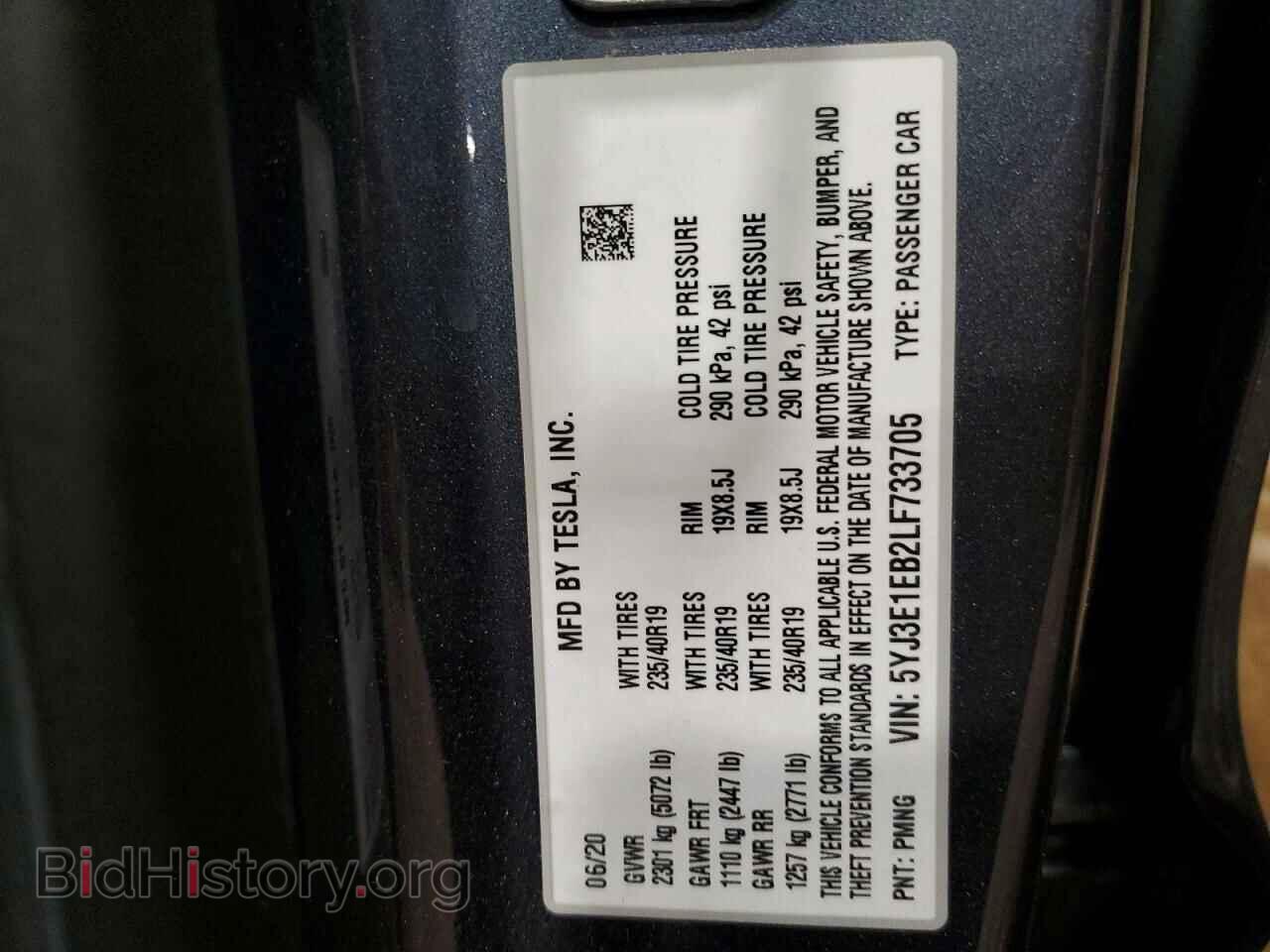 2020 TESLA MODEL 3 - VIN: 5YJ3E1EB2LF733705 - Photo 12