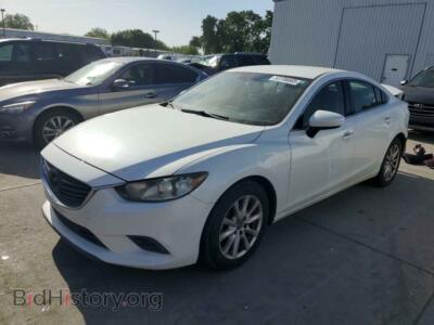 2016 Mazda 6 Sport, белый — VIN JM1GJ1U58G1480445, Copart