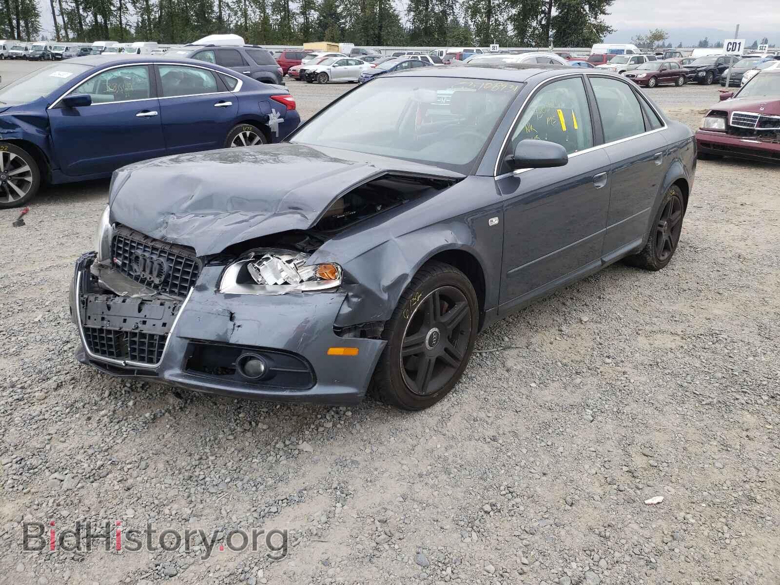 2008 AUDI A4 - VIN: WAUDF78E28A100922 - Фото 2