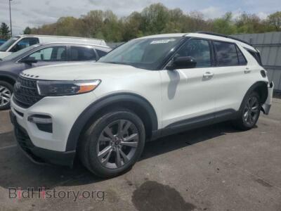 2022 Ford EXPLORER XLT, белый — VIN 1FMSK8DH3NGA17516, Copart