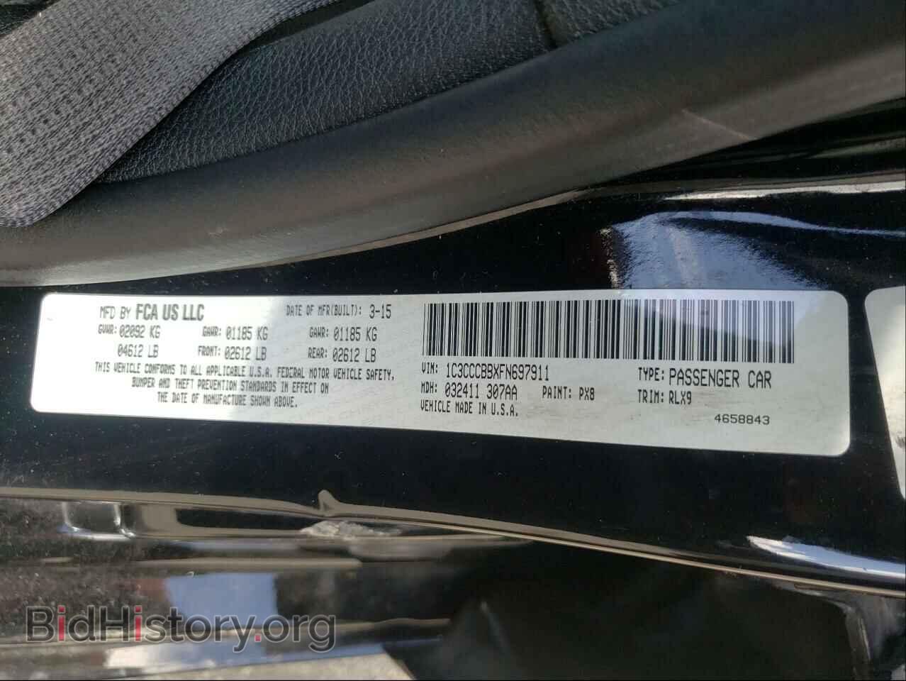 2015 CHRYSLER 200 - VIN: 1C3CCCBBXFN697911 - Photo 10