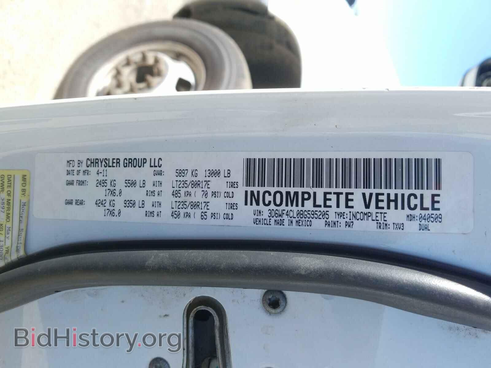 2011 DODGE RAM 3500 - VIN: 3D6WF4CL0BG595205 - Фото 10