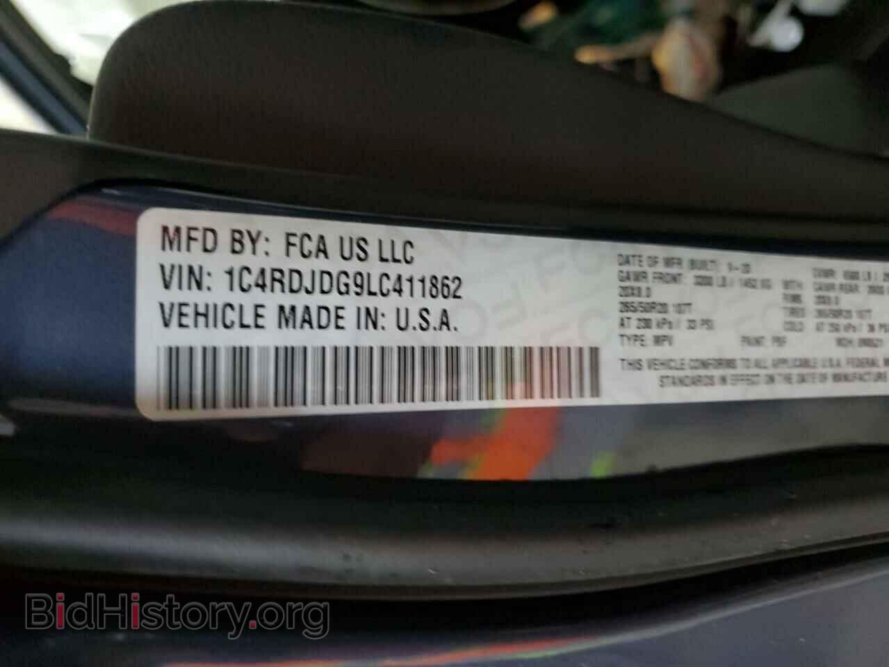 2020 DODGE DURANGO - VIN: 1C4RDJDG9LC411862 - Фото 13