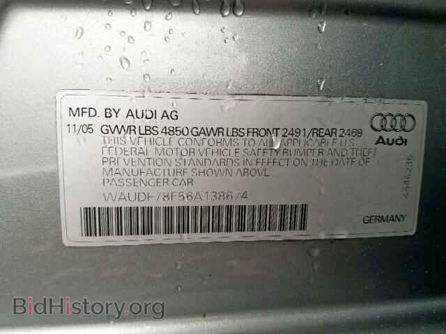 2006 AUDI A4 - VIN: WAUDF78E56A138674 - Photo 10