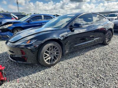 2024 Tesla MODEL 3, черный — VIN 5YJ3E1EA7RF833234, Copart