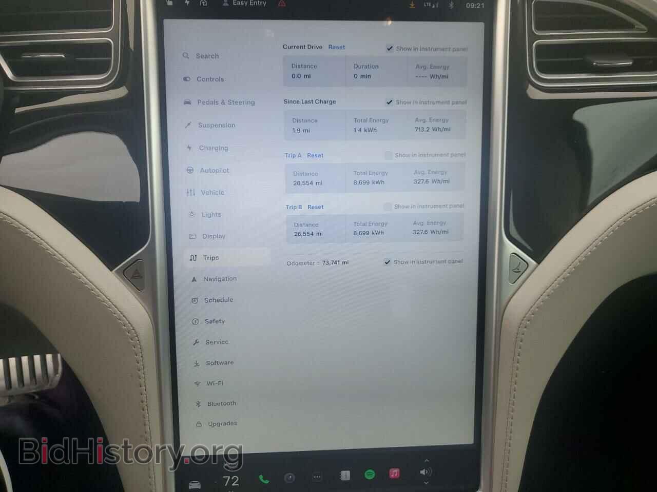 2015 TESLA MODEL S - VIN: 5YJSA1H22FFP78568 - Photo 9