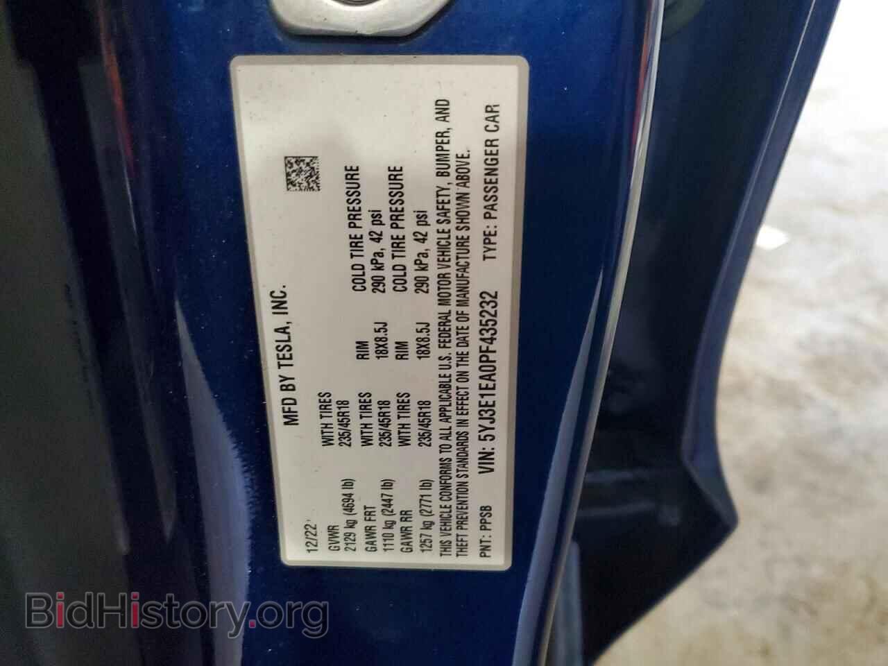 2023 TESLA MODEL 3 - VIN: 5YJ3E1EA0PF435232 - Photo 12