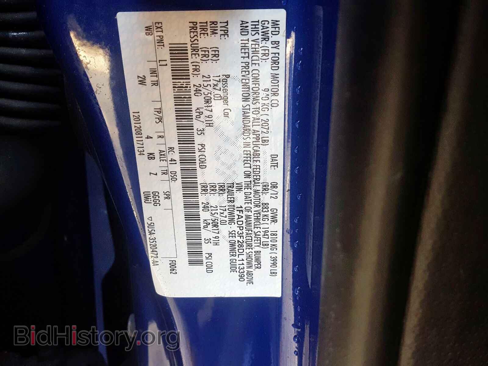 2013 FORD FOCUS SE - VIN: 1FADP3F28DL113390 - Фото 10