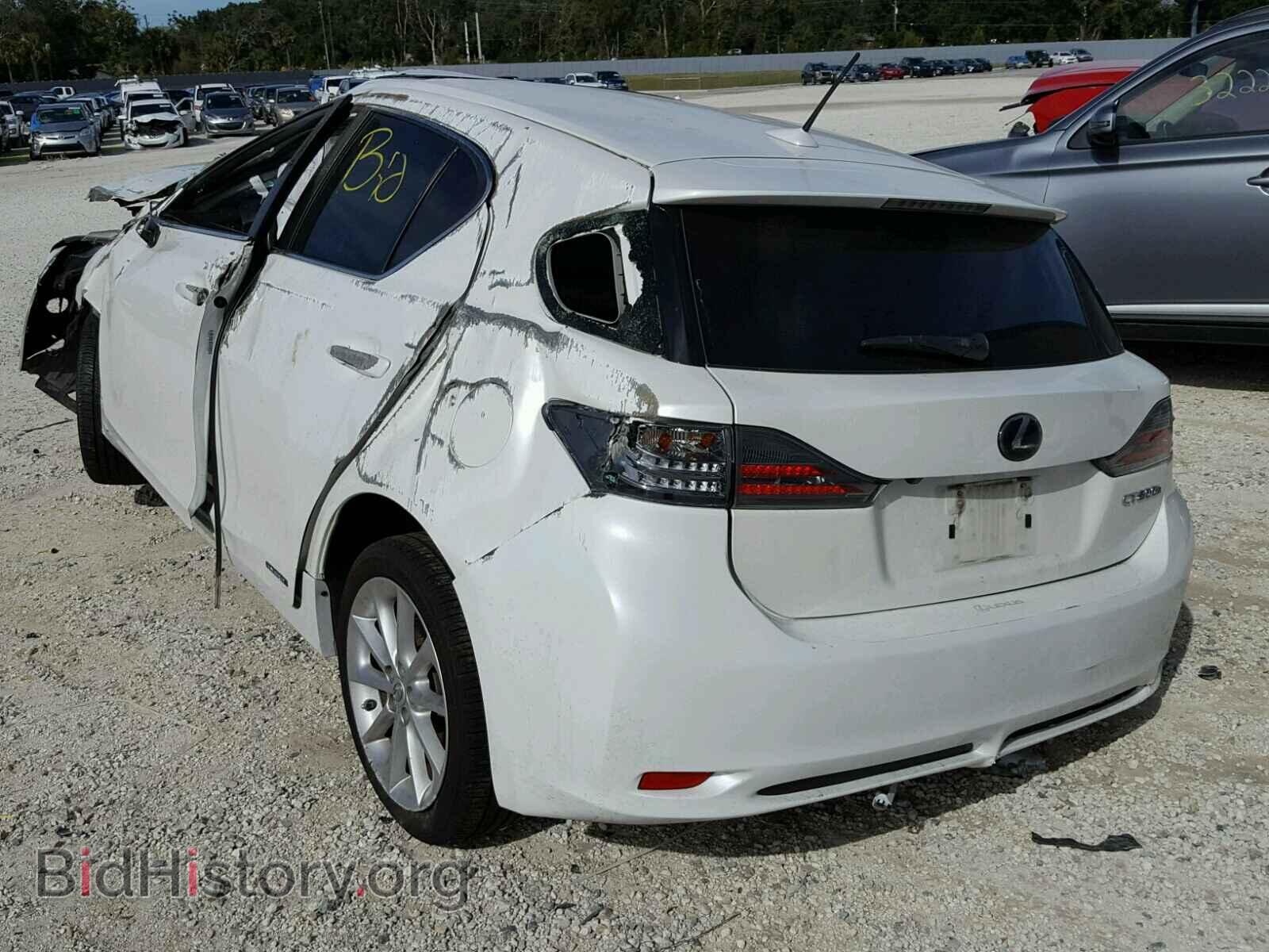 2012 LEXUS CT 200 - VIN: JTHKD5BH6C2080182 - Фото 3