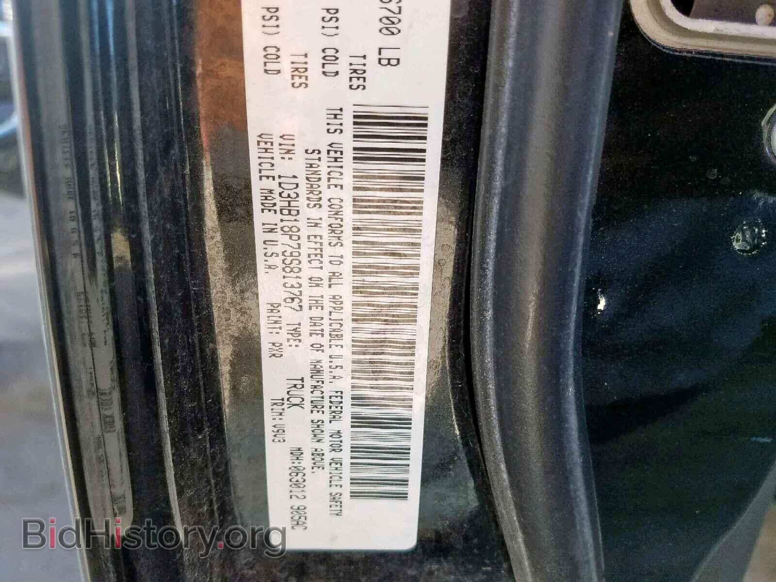 2009 DODGE RAM 1500 - VIN: 1D3HB18P79S813767 - Фото 10