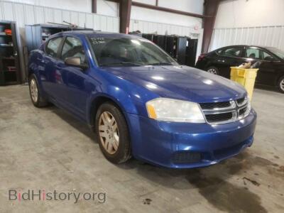 2012 Dodge AVENGER Avenger SE, синий — VIN 1C3CDZAB0CN324051, Copart